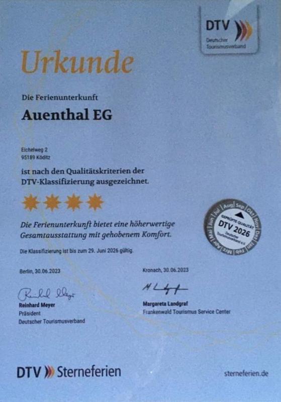 Ferienwohnung Auenthal Koditz Екстериор снимка